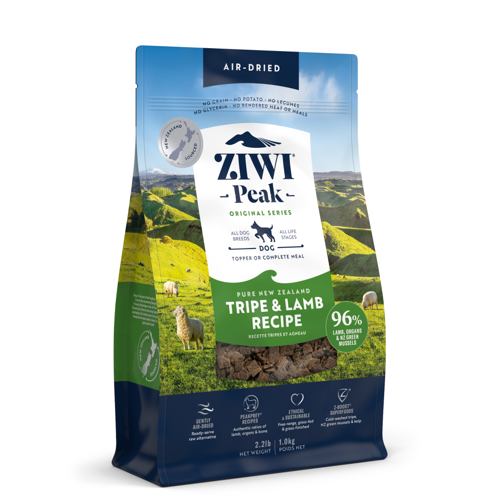 ZIWI Peak Air-Dried Tripe & Lamb Recipe Dog Food, 2.2-lb image number null