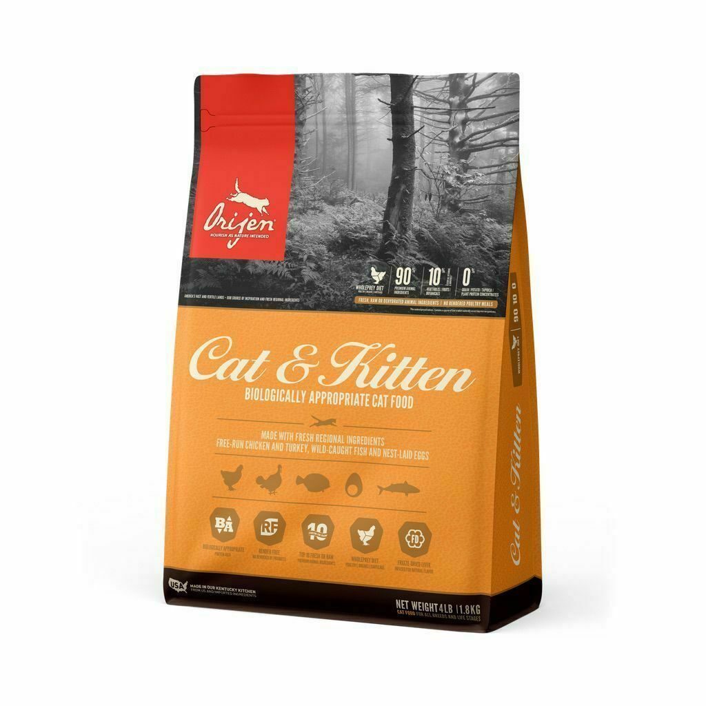 Orijen Cat & Kitten Cat Food 4lb image number null