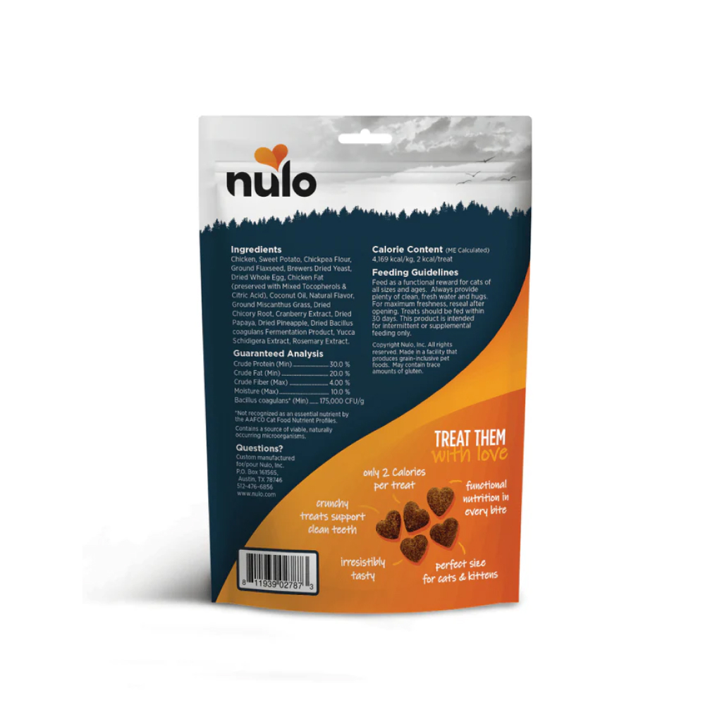 Nulo Digestive Health Chicken Recipe Grain-Free Crunchy Cat Treats, 4-oz image number null