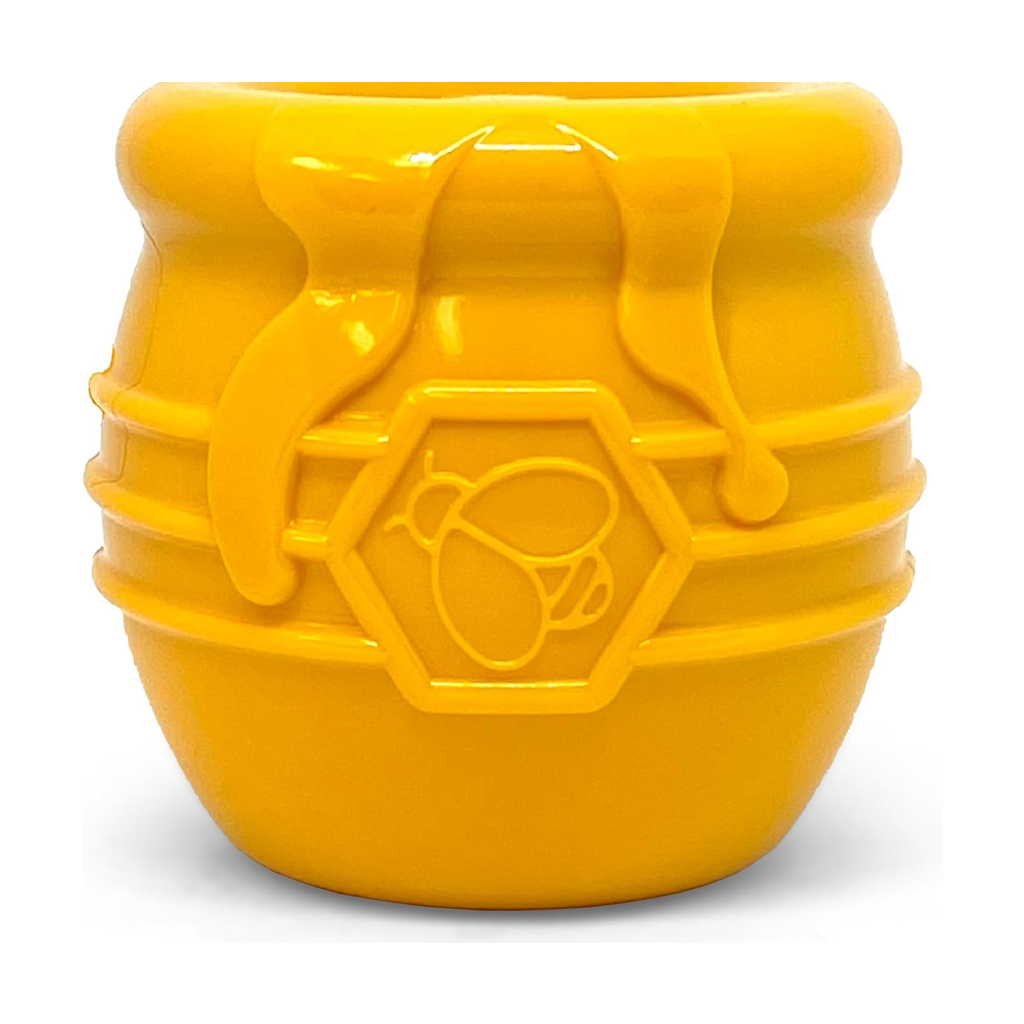 Sodapup Large Honey Pot Treat Dispenser & Enrichment Cup, Yellow image number null