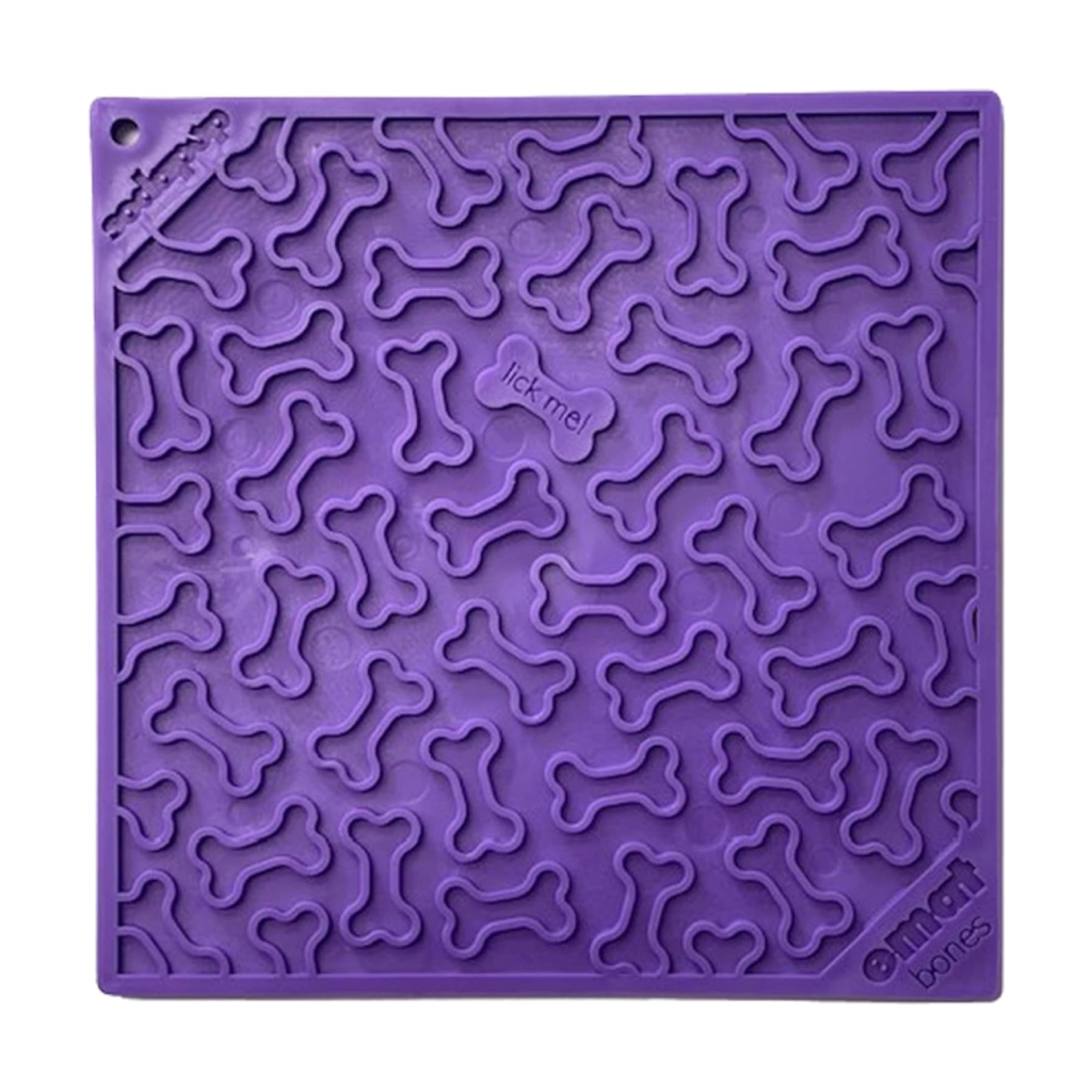 Sodapup Large Bones Design Enrichment Lick Mat, Purple image number null
