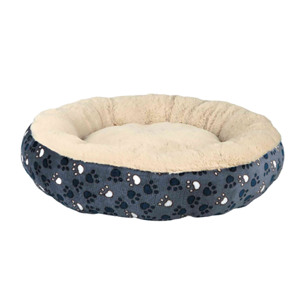 Ethical Products Sleep Zone Paws Round Bed Slate Dog Bed 20