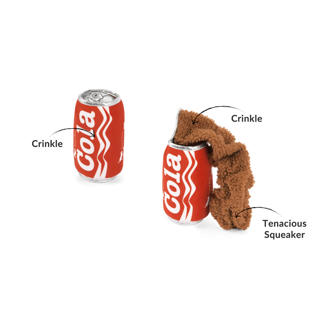 P.L.A.Y. Pet Good Boy Cola Snack Attack Plush Toy, 1-count image number null