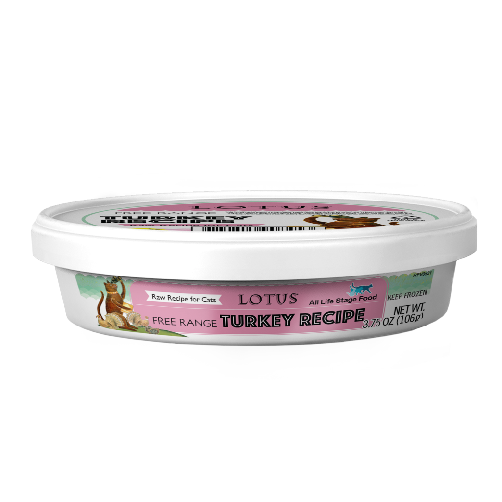 Frozen Lotus Raw Free-Range Turkey Recipe For Cats image number null