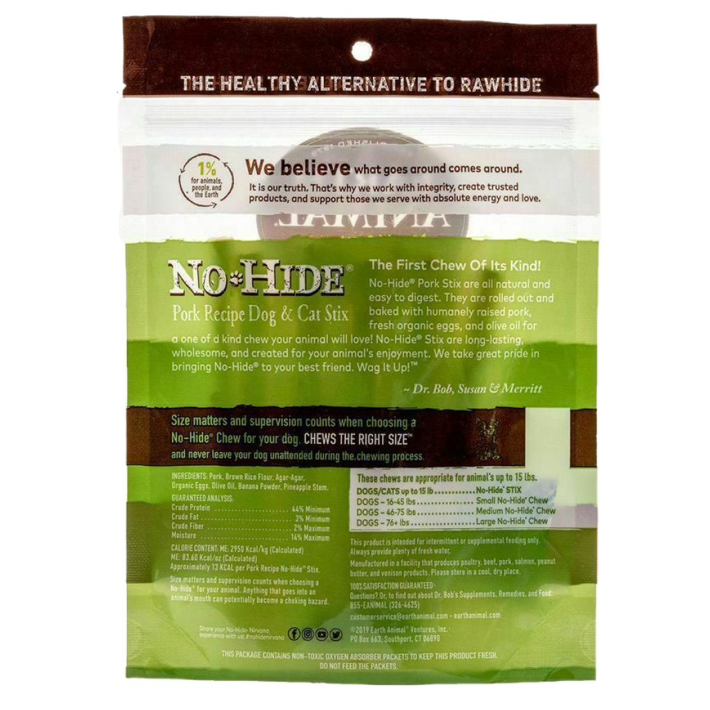 No-Hide Pork Chews - Stix 10 Pack image number null