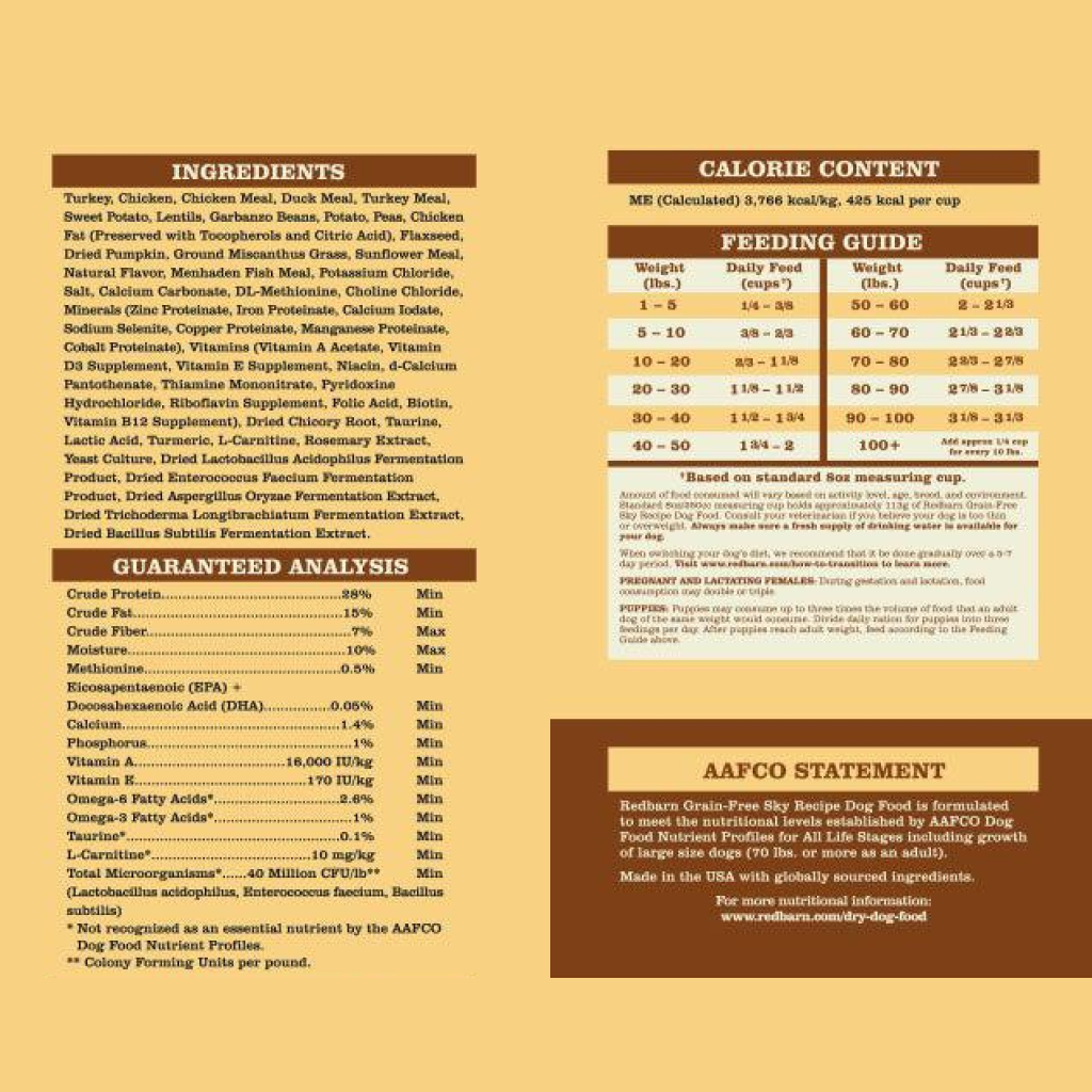 Redbarn Grain Free Sky Recipe Dog Food 22-lb Bag image number null
