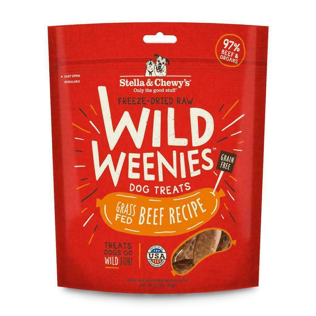 Stella & Chewy's Freeze-Dried Raw Beef Wild Weenies Dog Treats, 3.25-oz image number null