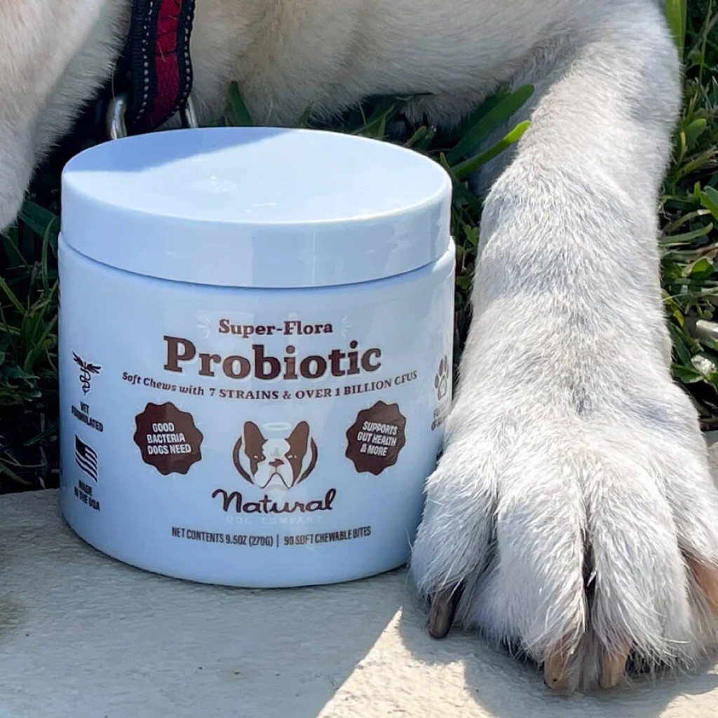 Natural Dog Company Super-Flora Probiotic Chews, 90 count image number null