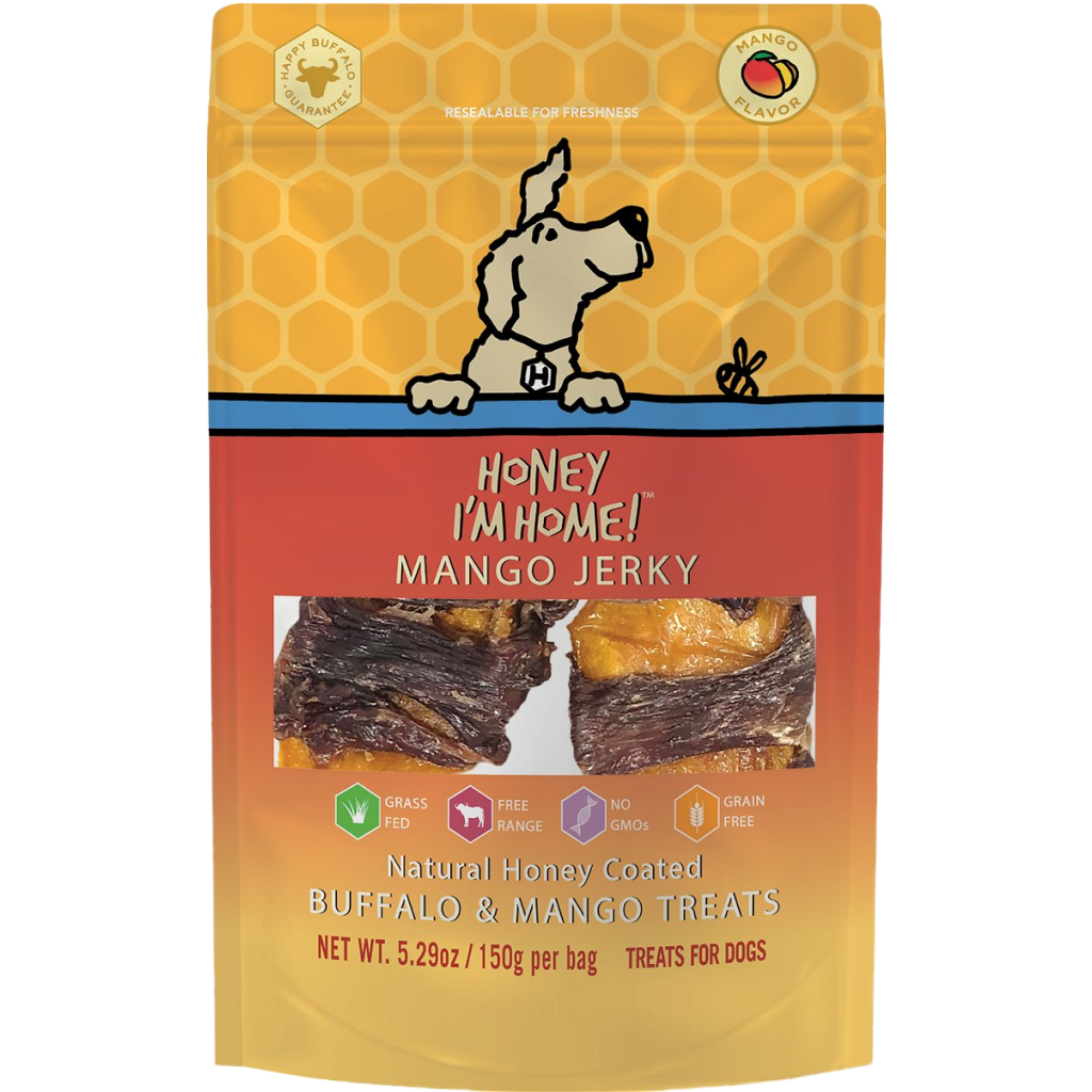 Natural Honey Coated Buffalo Treats, Mango Jerky image number null