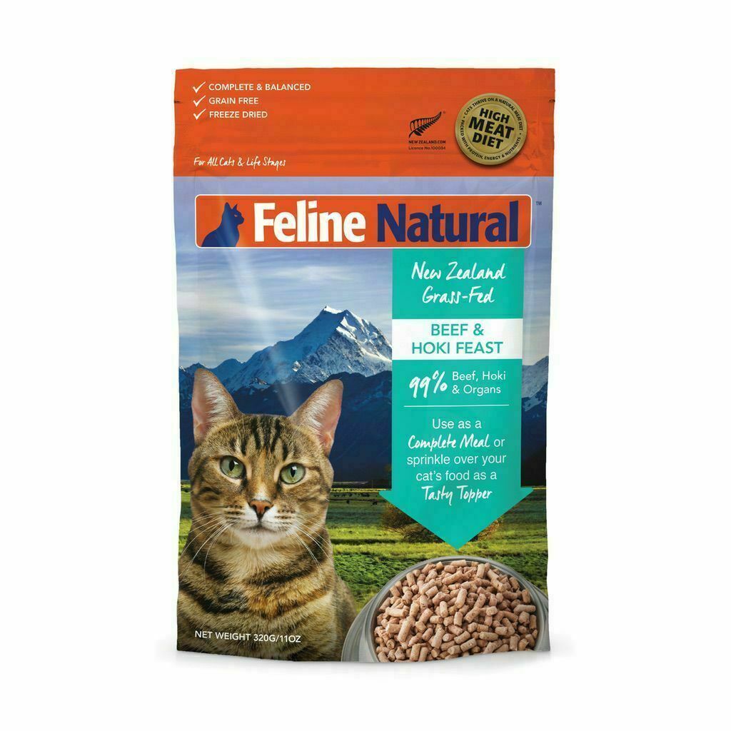 Feline Natural Beef And Hoki Feast Freeze Dried Cat Food, .77-lb image number null