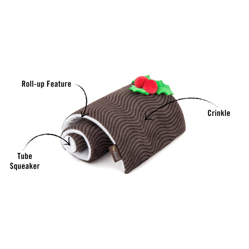 P.L.A.Y. Pet Yule Log Holiday Plush Toy, 1-count image number null