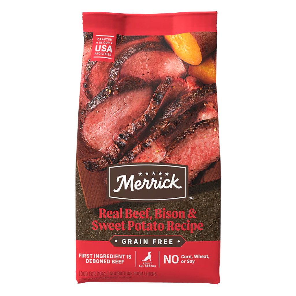 Merrick Grain Free Real Beef, Bison & Sweet Potato Recipe Dry Dog Food image number null