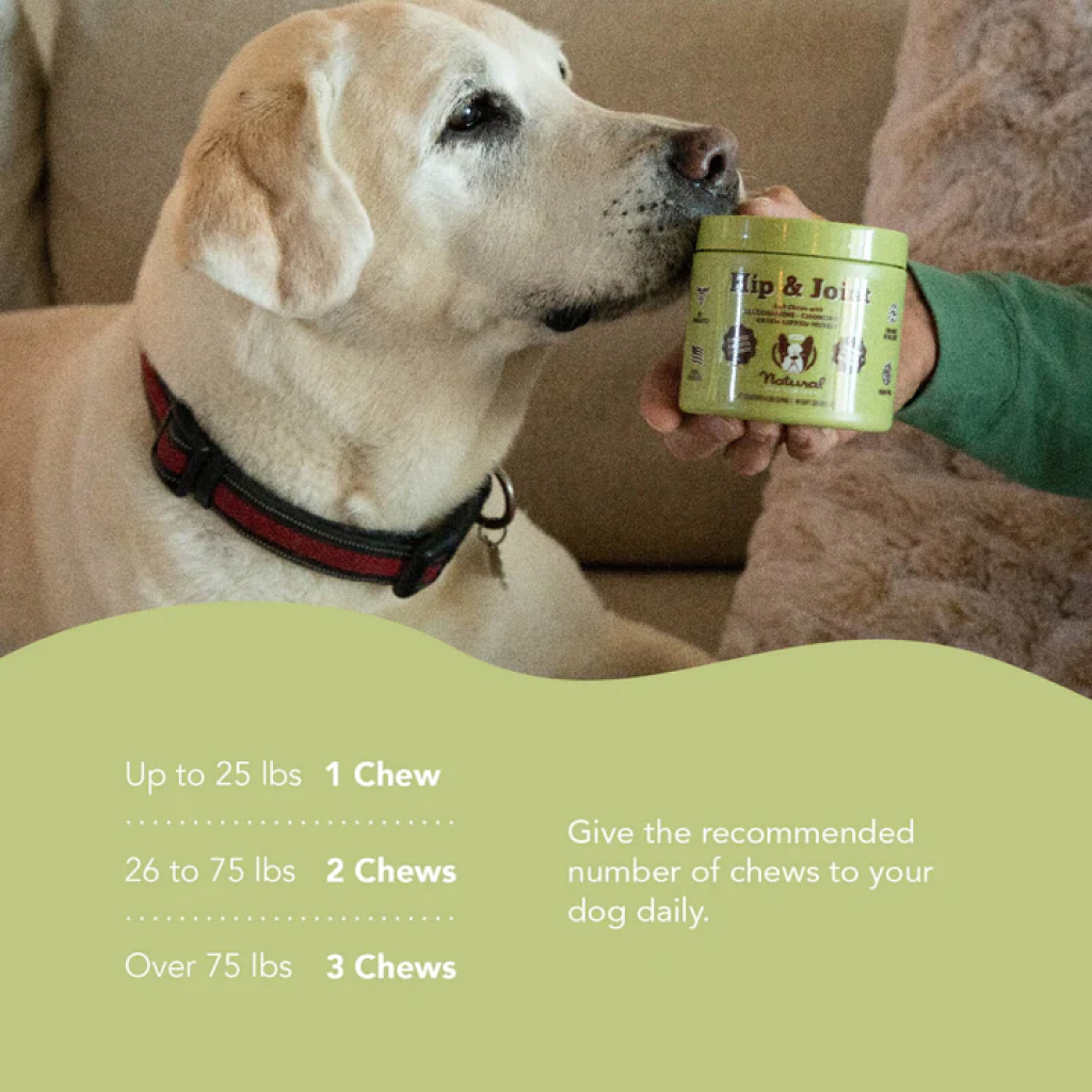 Natural Dog Company Hip & Joint Chews, 90 count application instructions image number null