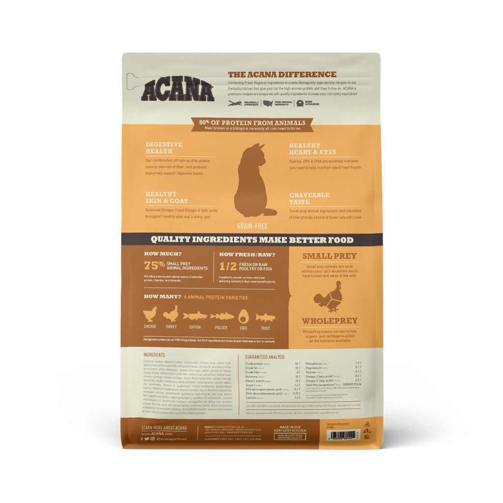 Acana Meadowlands Cat Food, 3-lb image number null
