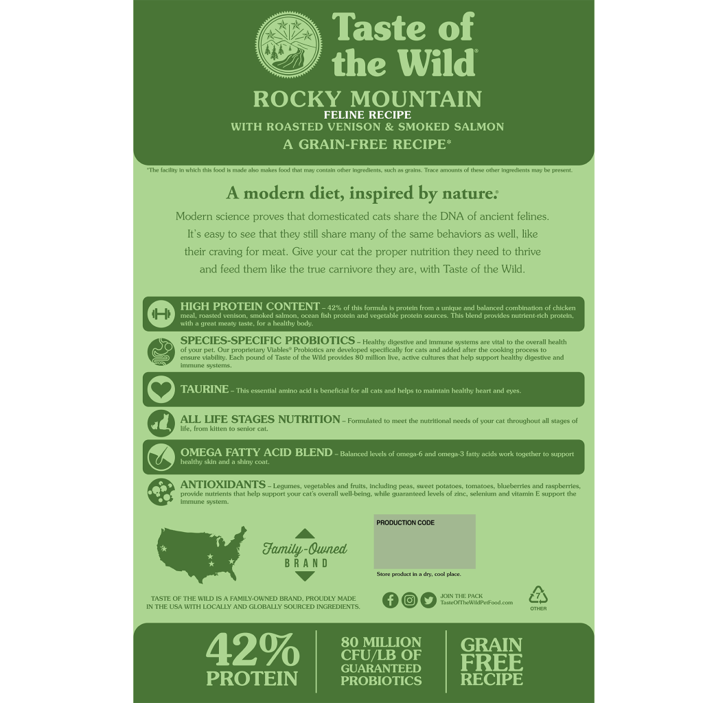 Taste Of The Wild - Rocky Mountain Feline Recipe image number null