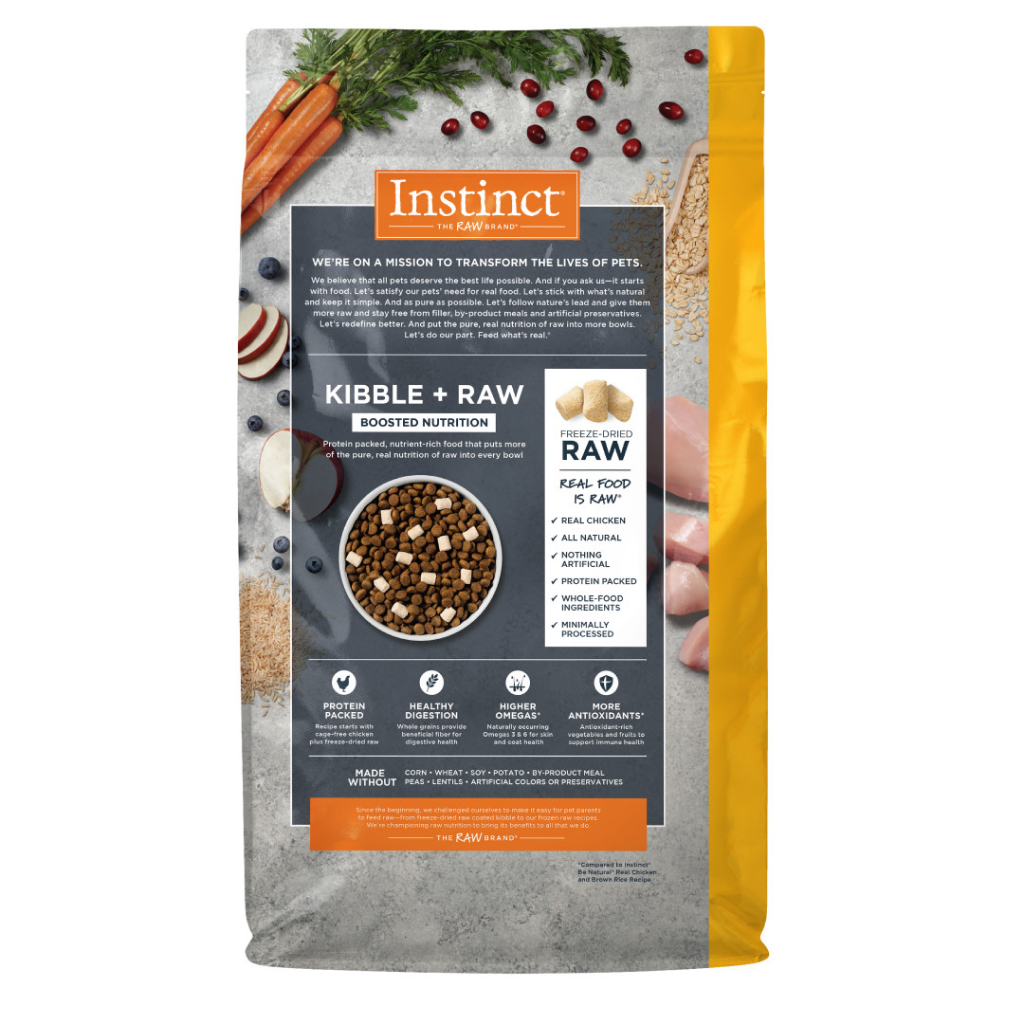 Instinct Raw Boost Whole Grain Chicken & Brown Rice Dry Dog Food, 4.5-lb image number null