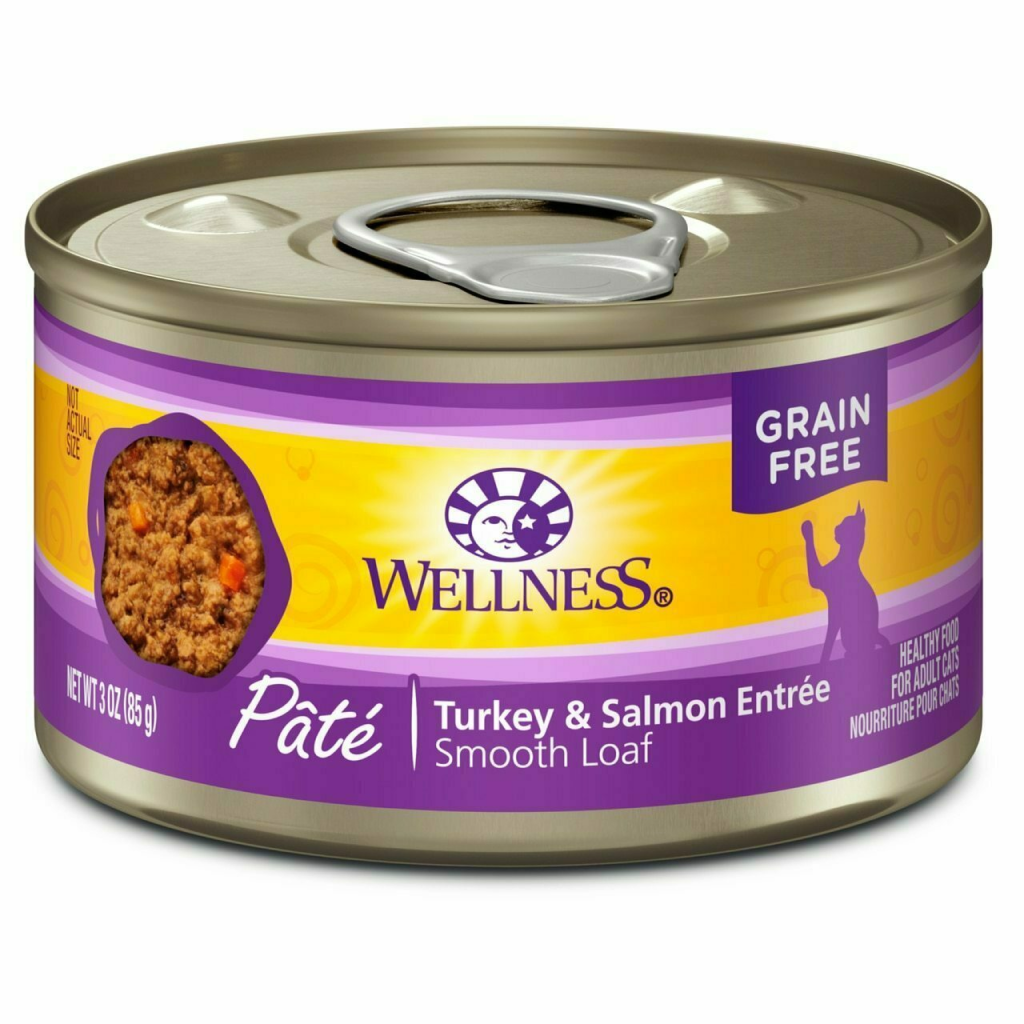 Wellness Complete Health Natural Grain Free Wet Canned Cat Food, Turkey & Salmon image number null