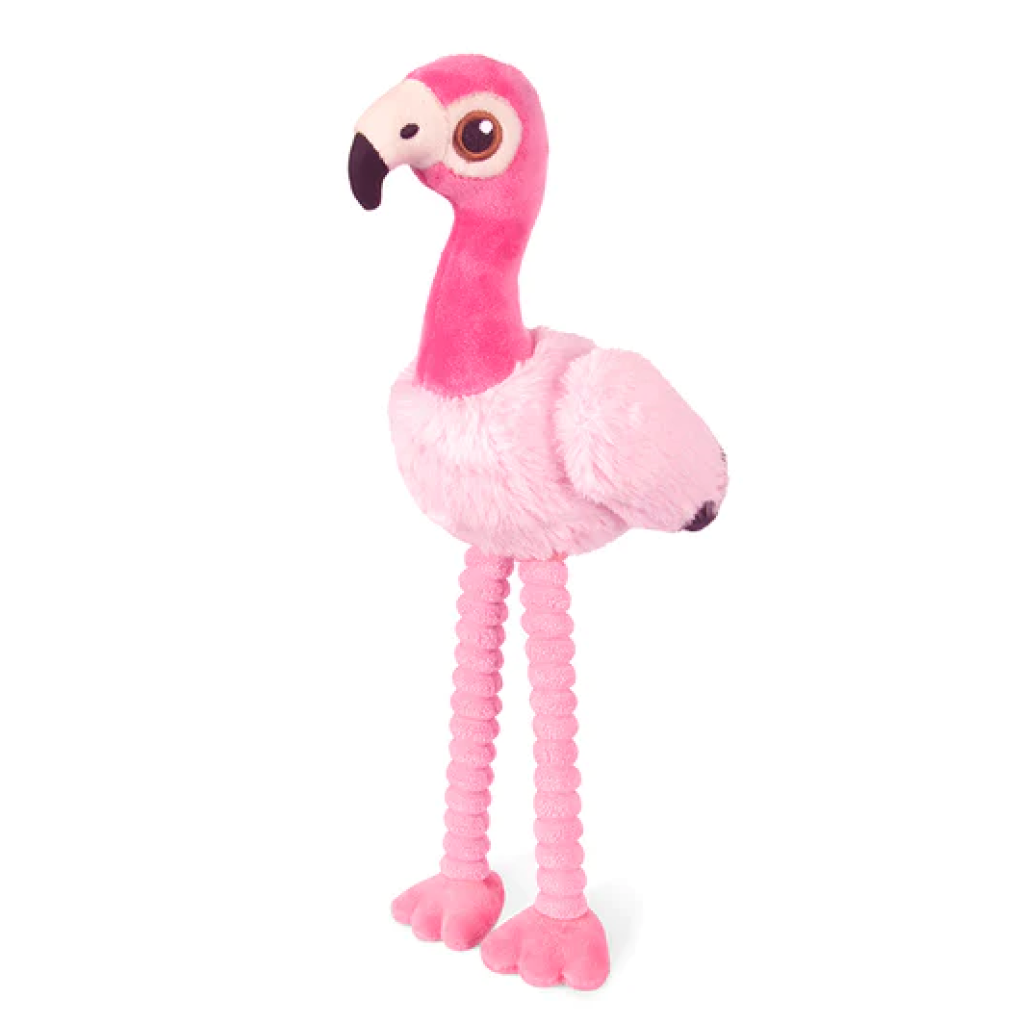 P.L.A.Y. Pet Flamingo Bird Plush Toy, 1-count image number null