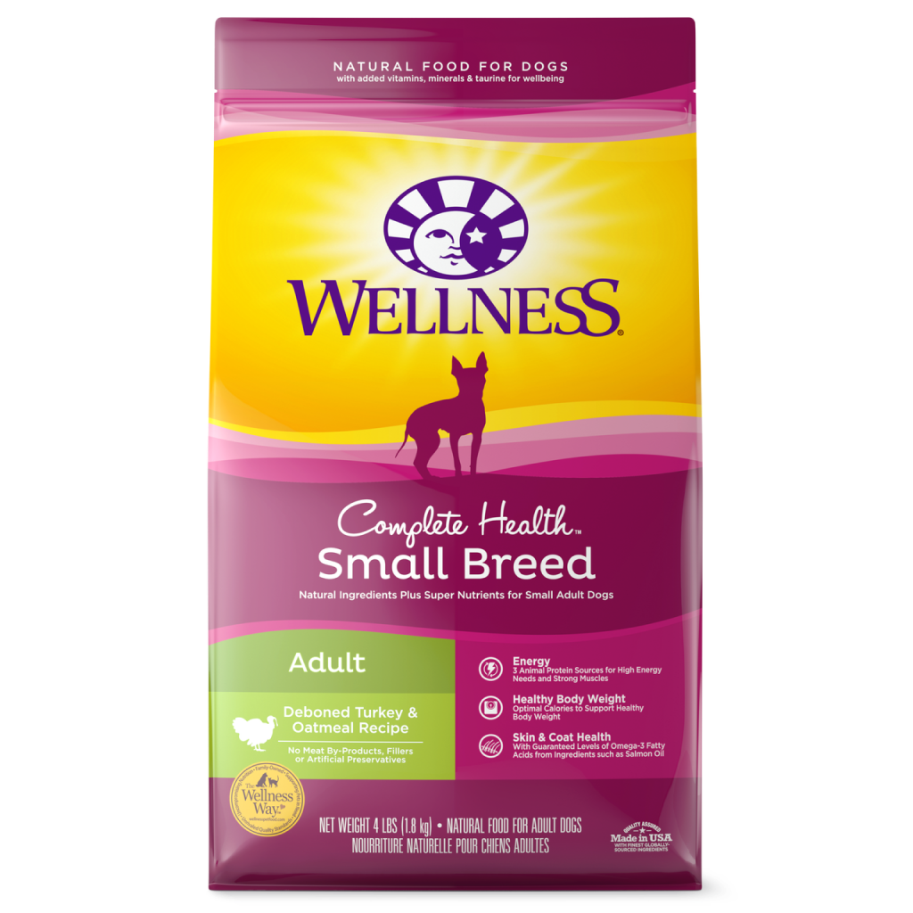 Wellness Complete Health Natural Dry  Breed Dog Food, Turkey & Oatmeal image number null
