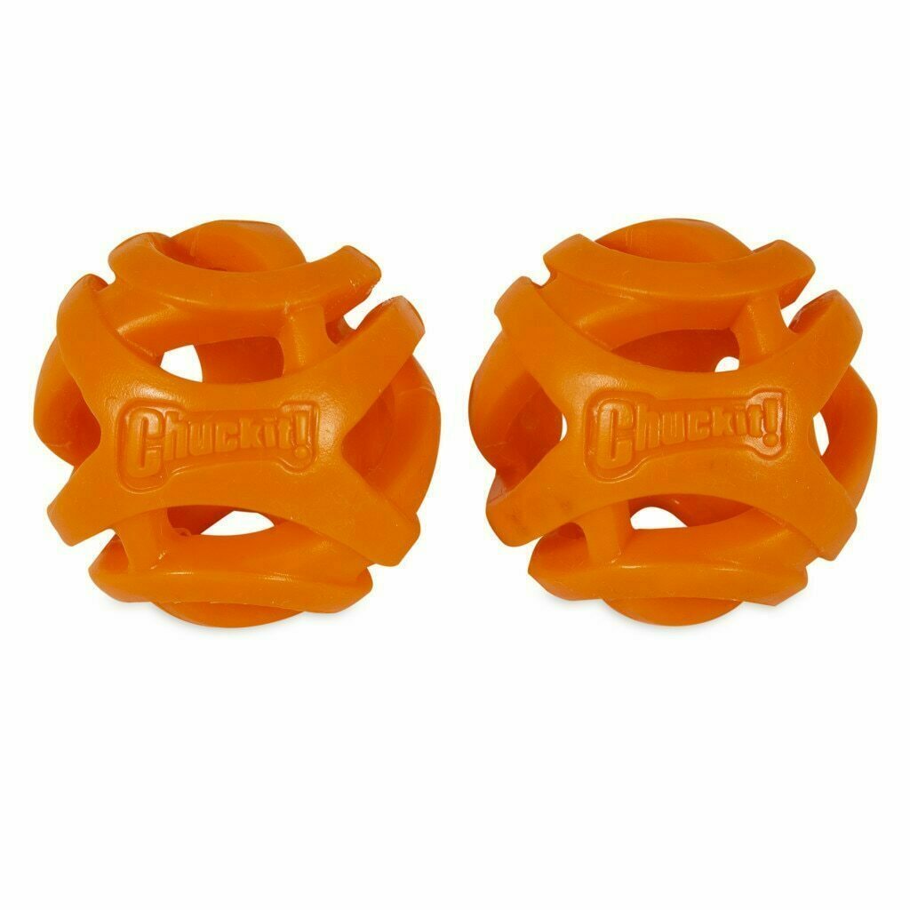 Chuckit! Medium Breathe Right Fetch Ball Dog Toy, 2-pk image number null