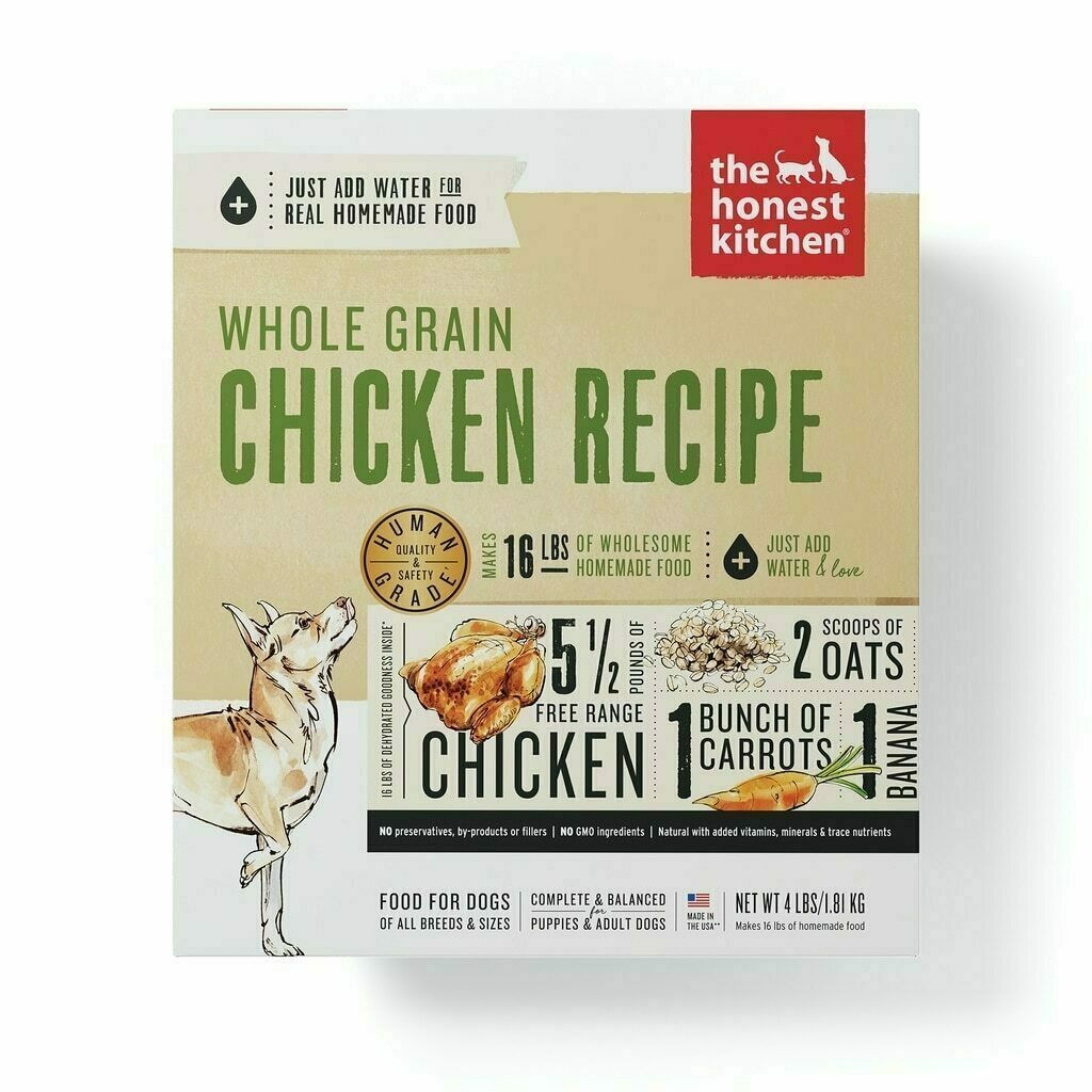 The Honest Kitchen Whole Grain Chicken Recipe Dehydrated Dog Food, 10-lb image number null