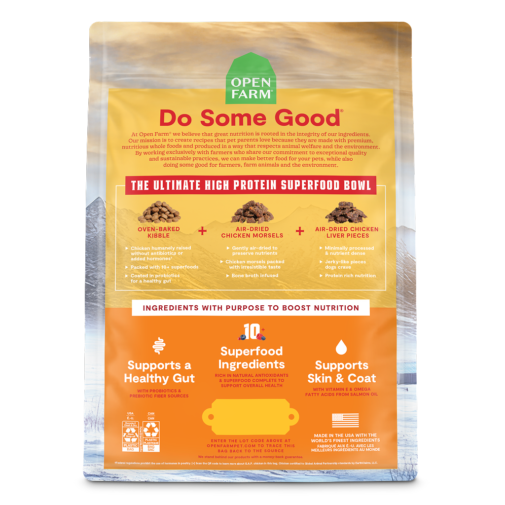 Open Farm Epic Blend Chicken & Superfood Recipe, 18-lb image number null