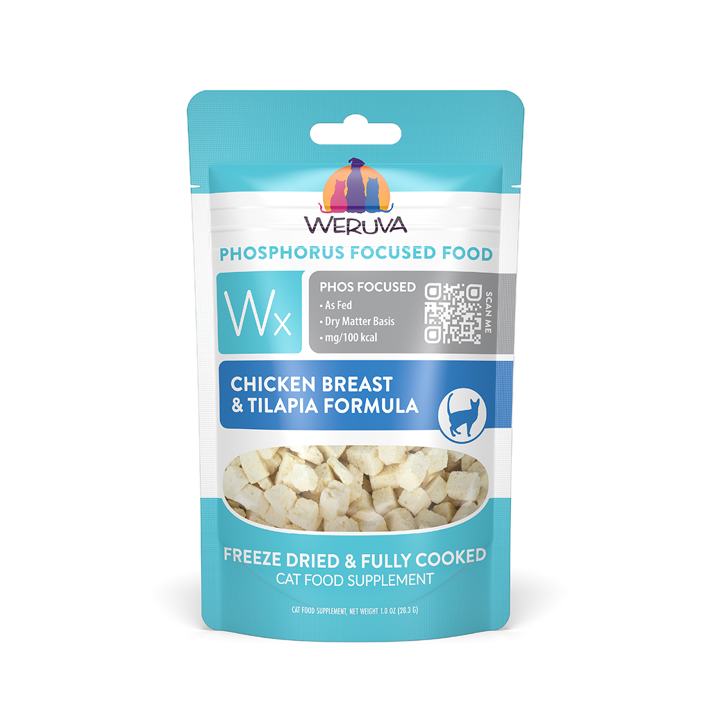 Weruva Wx Phos Focused Freeze Dried Chicken Breast & Tilapia Formula, 1-oz image number null