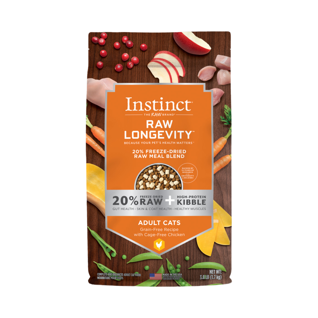 Instinct Raw Longevity Freeze-Dried Raw Meal Blend Grain-Free Recipe With Cage-Free Chicken For Cat image number null
