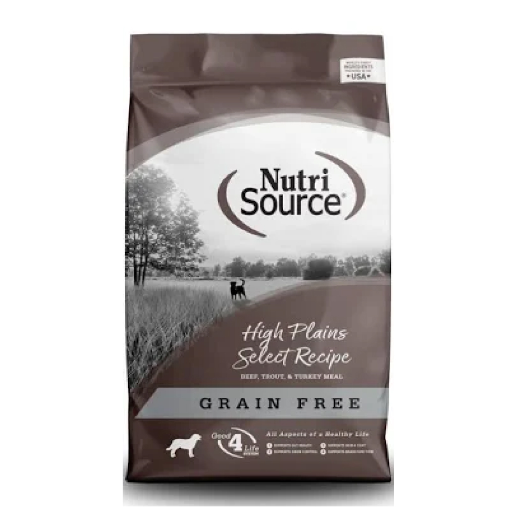 Nutrisource High Plains Select Recipe Dry Dog Food Grain Free, 5-lb image number null