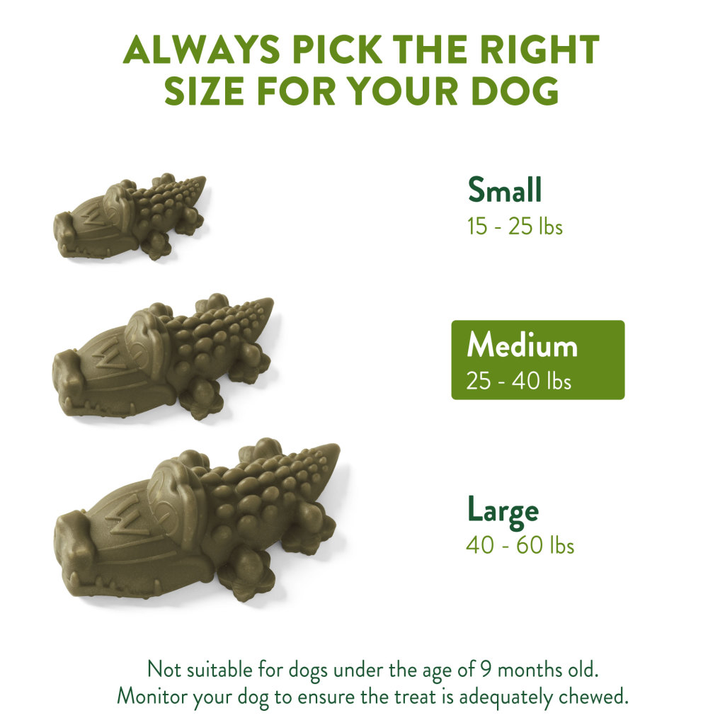 Whimzees deals alligator medium