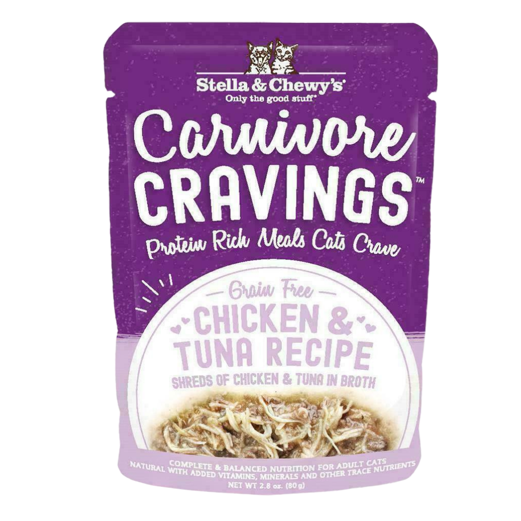 Stella & Chewy's Cat Carnivore Cravings, Chicken & Tuna Recipe, 2.8-oz image number null