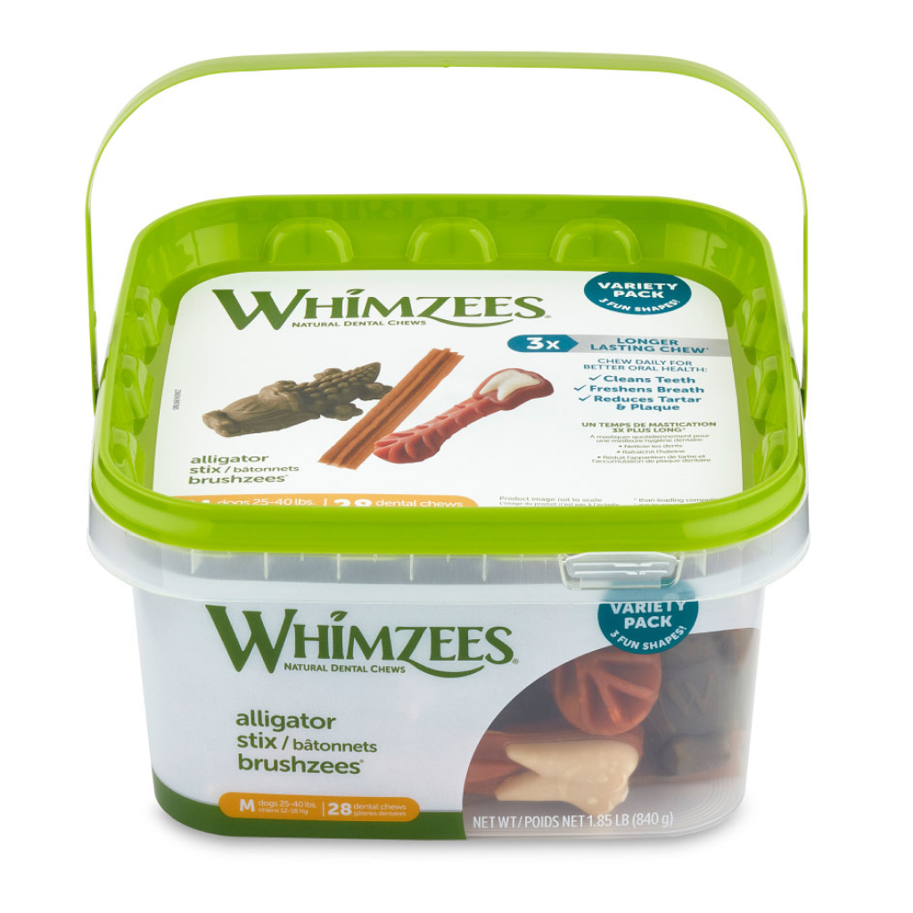 Whimzees Dog Natural Dental Chews, Variety Pack image number null