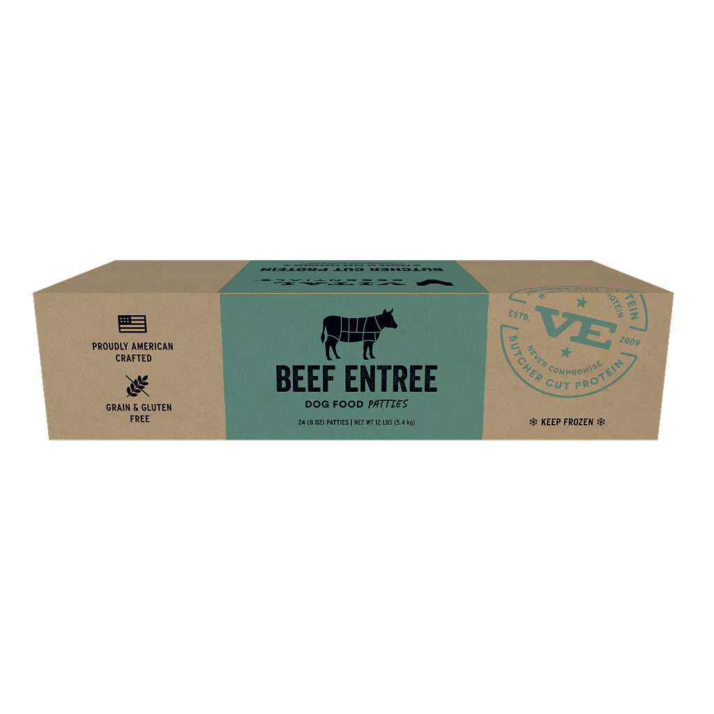 Vital Essentials Frozen Raw Beef Entree Dog Food Patties, 12-lbs image number null
