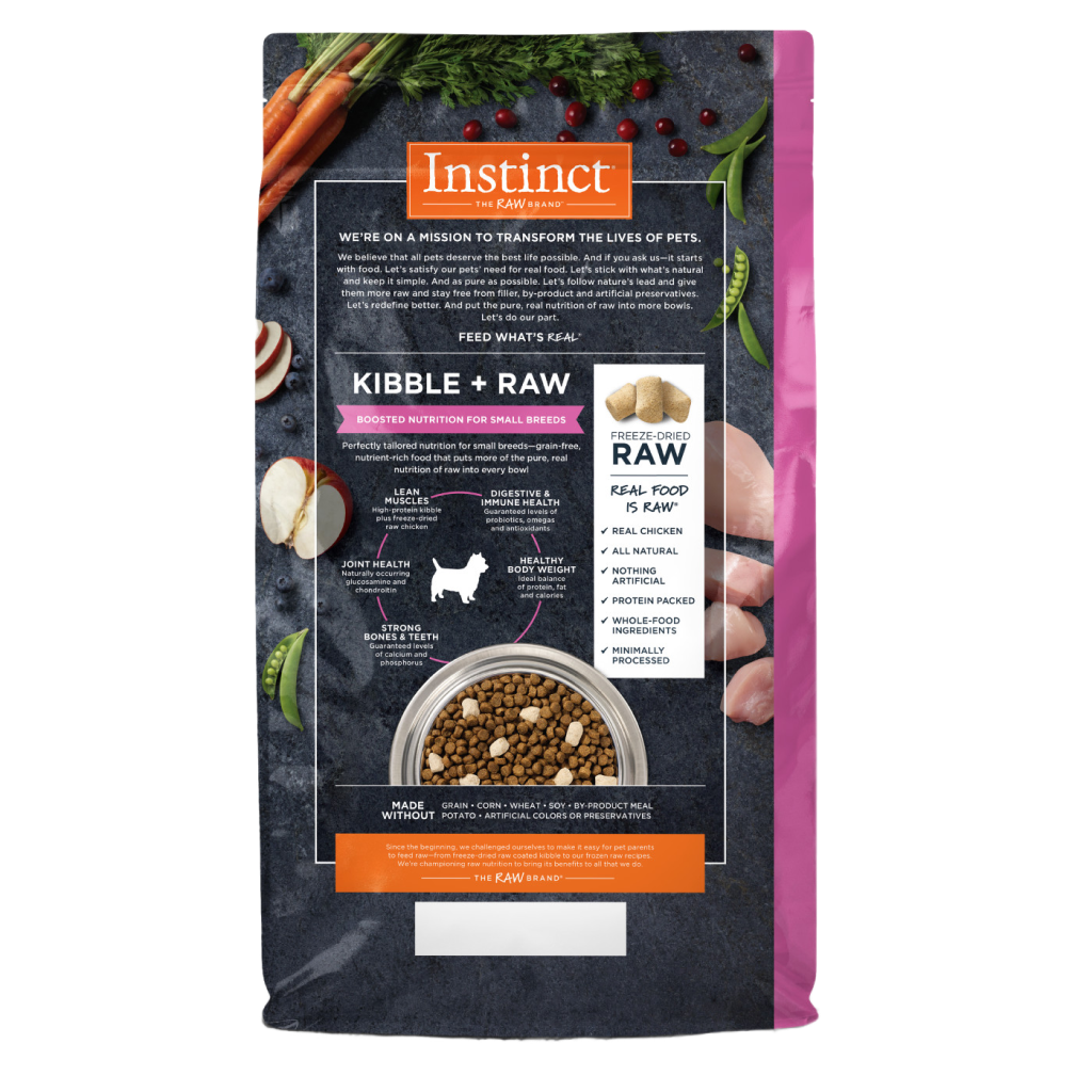 Instinct Raw Boost Small Breed Chicken Dry Dog Food, 4-lb image number null