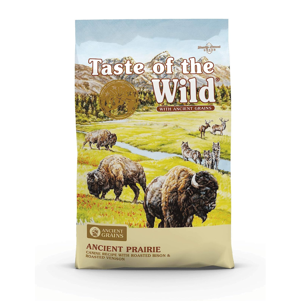 Taste Of The Wild Ancient Grains Prairie Canine Recipe with Roasted Bison and Venison Dry Dog Food, 28-lb image number null