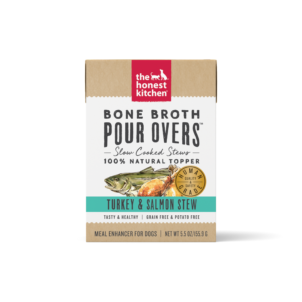 The Honest Kitchen Bone Broth POUR OVERS™ Turkey & Salmon Stew, 5.5-oz image number null