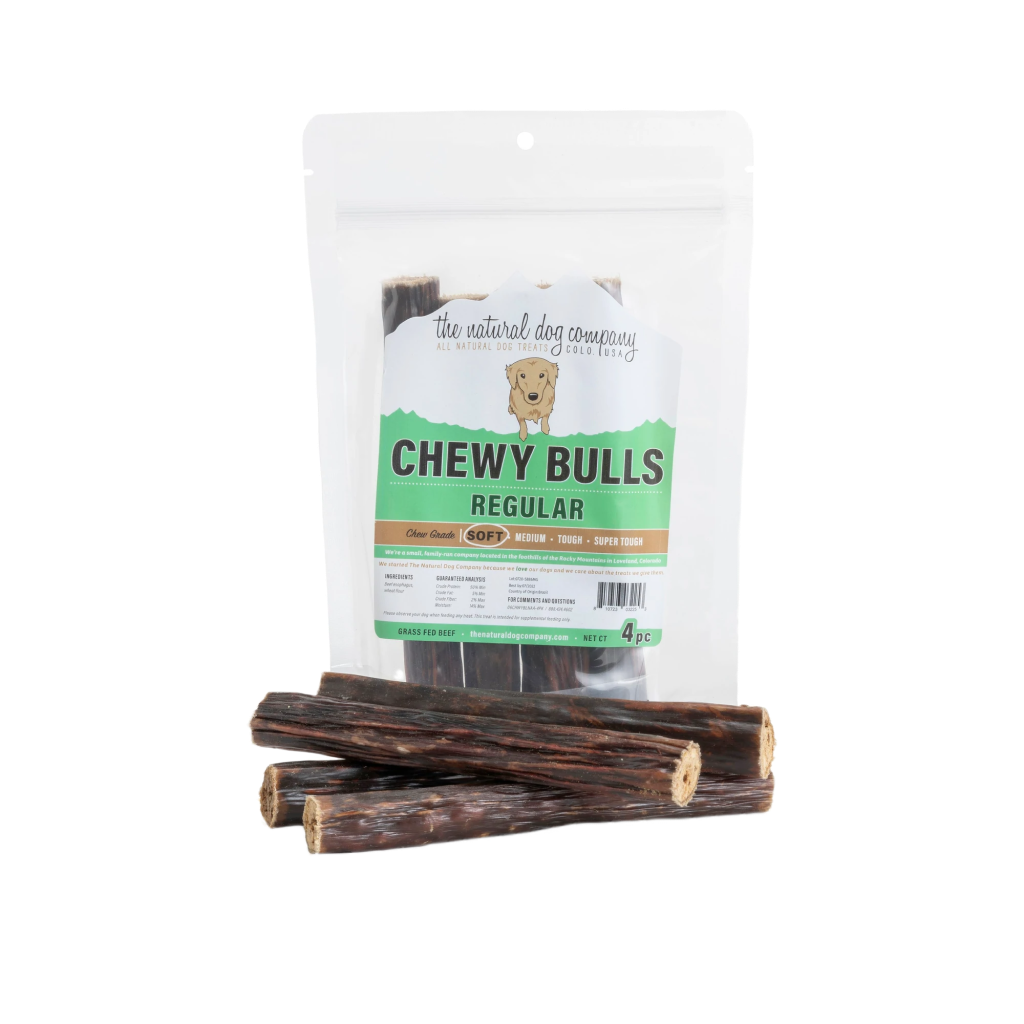 Tuesday's Natural Dog Co. 6" Chewy Bull Dog Treat, 4-pk image number null