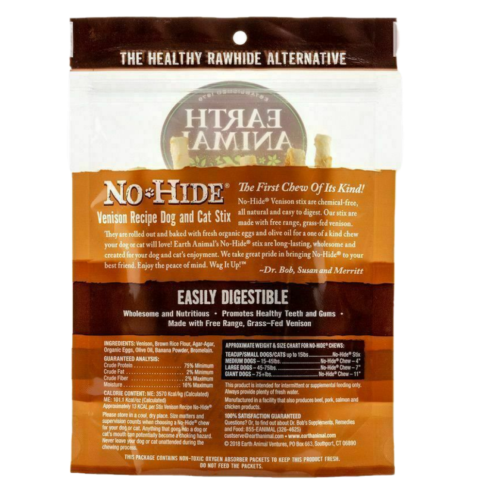 No-Hide Venison Chews - Stix 10 Pack image number null