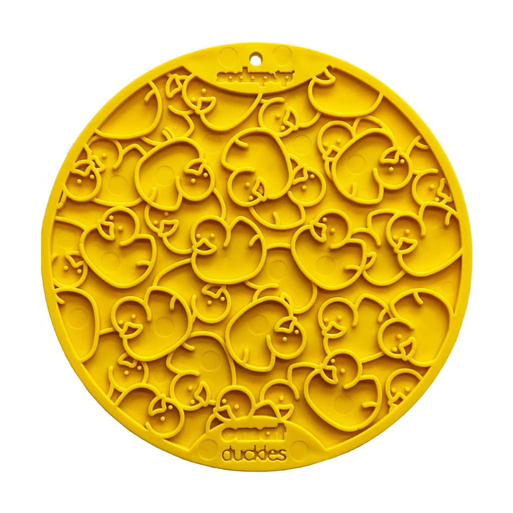 Sodapup Large Ducky Design Enrichment Lick Mat With Suction Cups, Yellow image number null