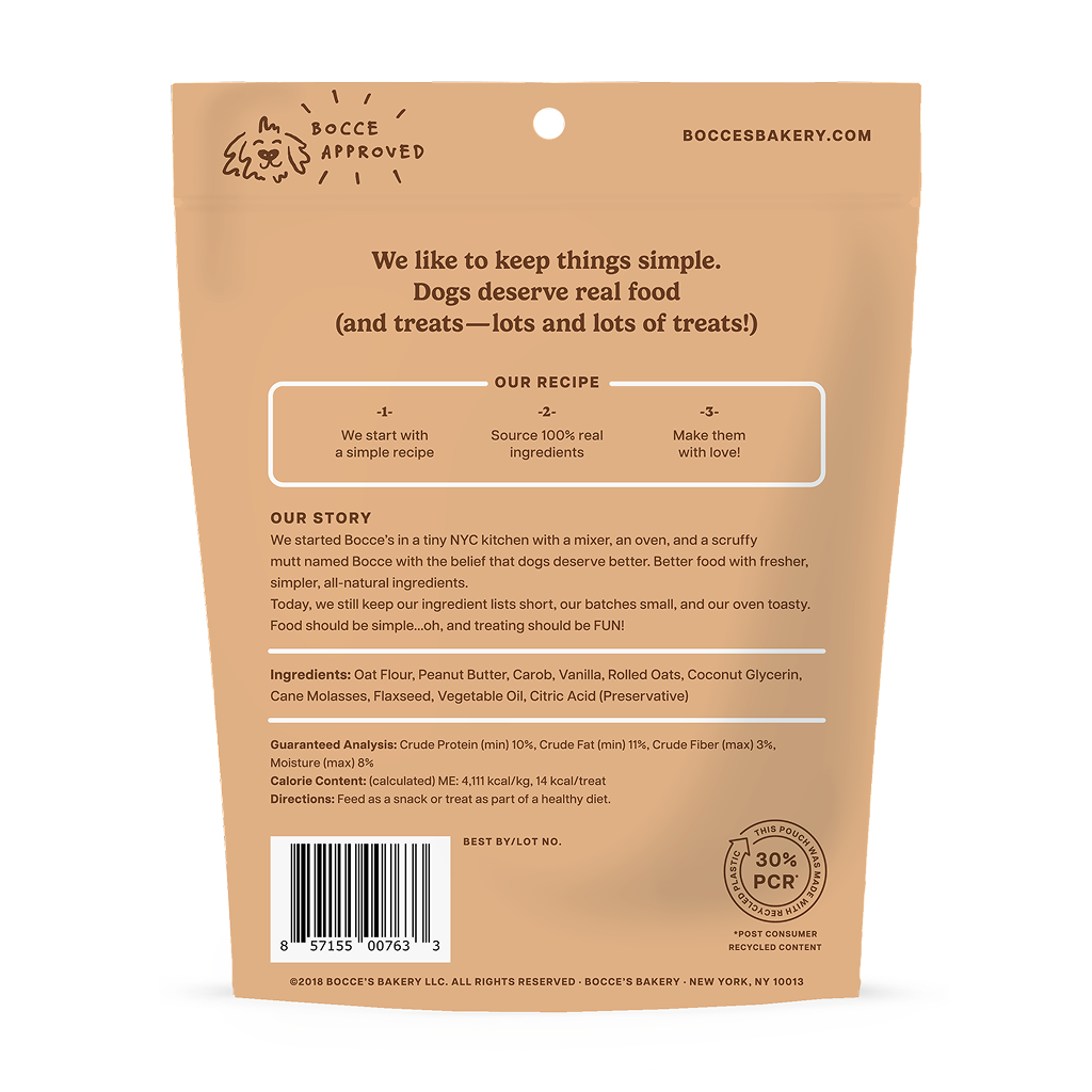 Bocce's Bakery Mud Pie Oh My Soft & Chewy Dog Treats, 6-oz image number null