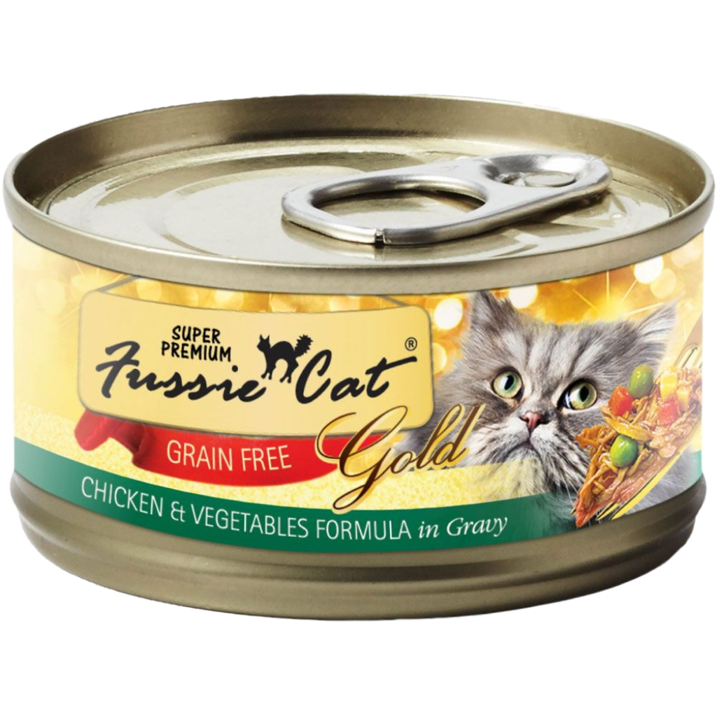Fussie Cat Super Premium Chicken & Vegetables in Gravy Canned Food
