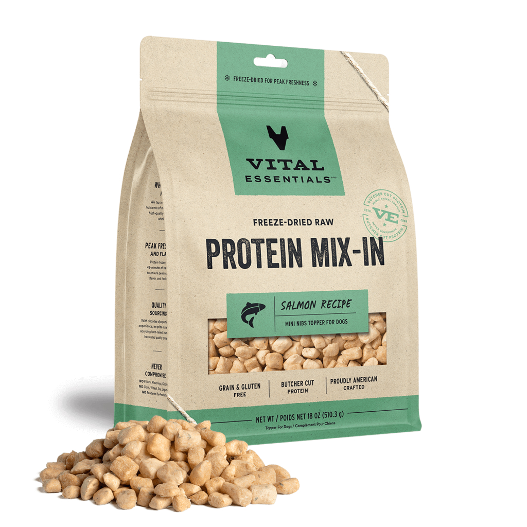 Vital Essentials Freeze-Dried Salmon Mini-Nibs Topper, 18-oz image number null