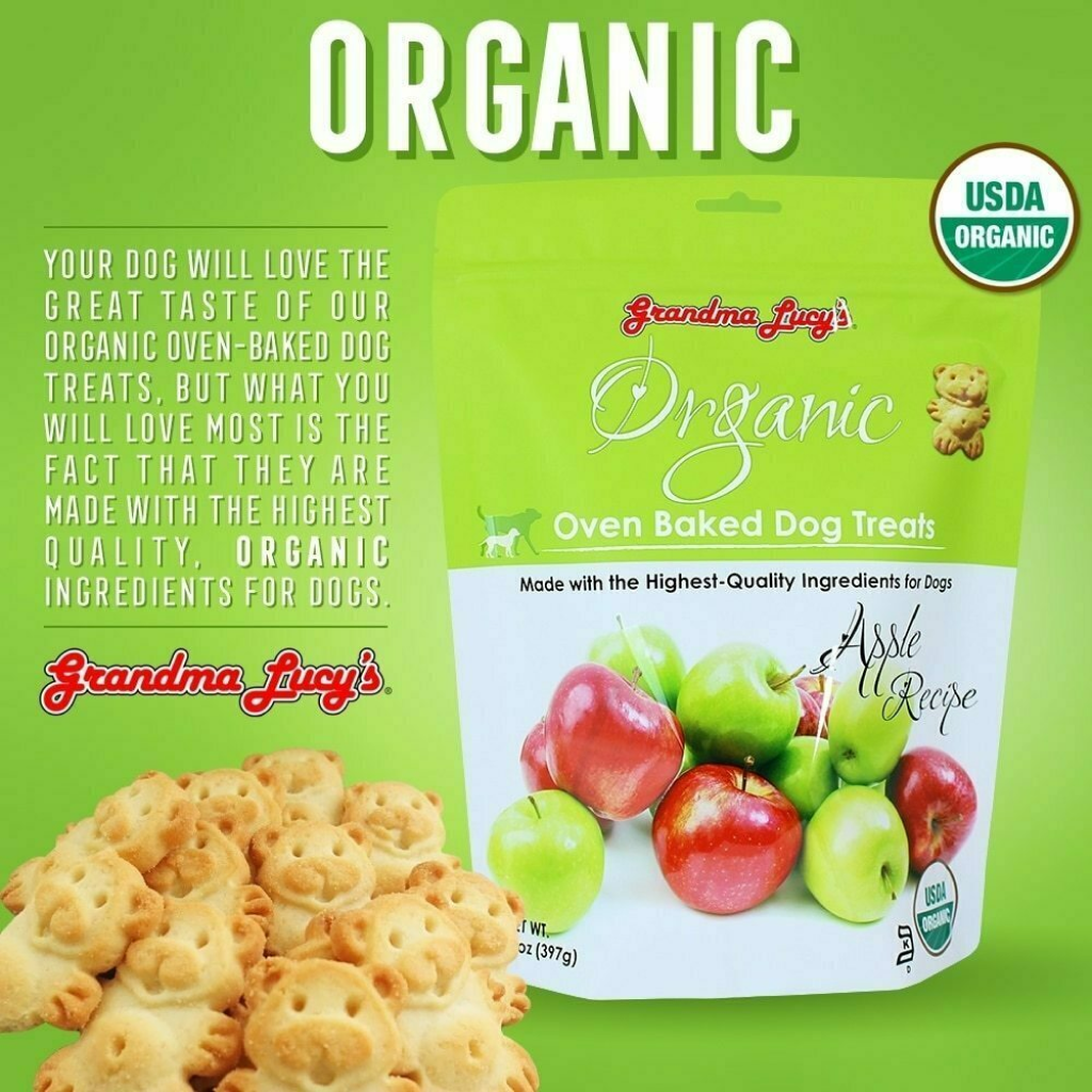 Organic Baked Dog Treats - Apple - 14-oz image number null