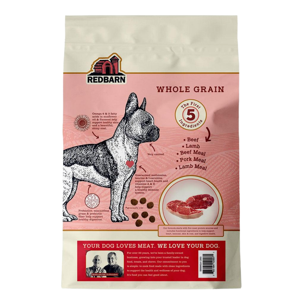 Redbarn Whole Grain Land Recipe Dog Food 4-lb Bag image number null