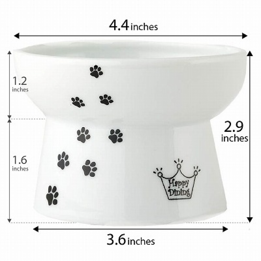 Raised Cat Food Bowl Large image number null