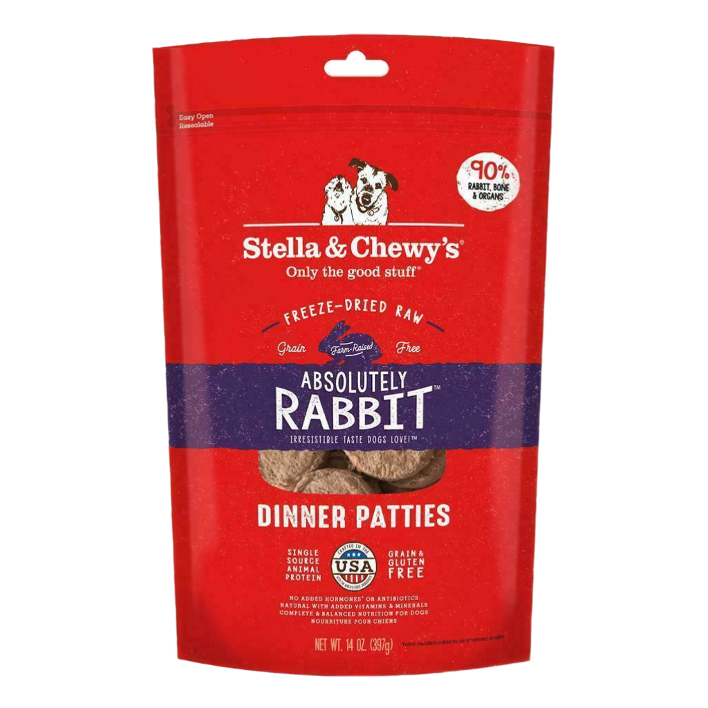 Stella & Chewy's Dog Freeze-Dried Raw, Absolutely Rabbit Dinner, 14-oz image number null