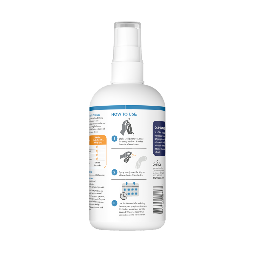 TropiClean Homeve HomeVet Itch and Allergy Spray, 8-oz image number null