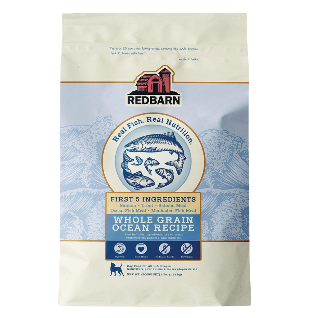 Redbarn Whole Grain Ocean Recipe Dog Food 4-lb Bag image number null
