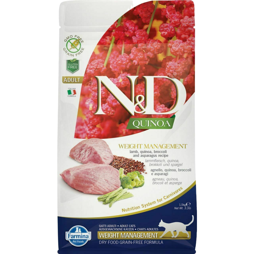 Buy Farmina N D Lamb Quinoa Weight Management 3.3 lb for USD 34.99 CentinelaFeed