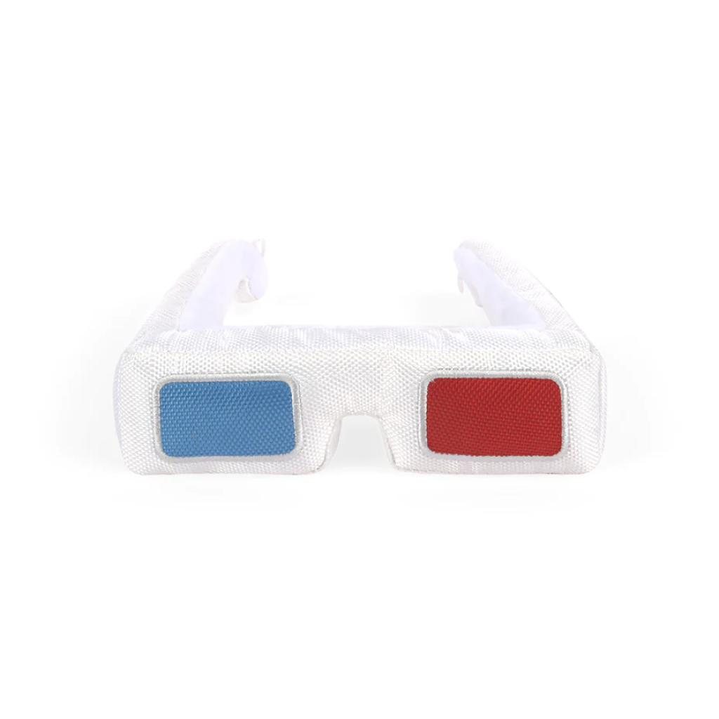 P.L.A.Y. Pet 3-Dog Glasses Movie Time Plush Toy, 1-count image number null